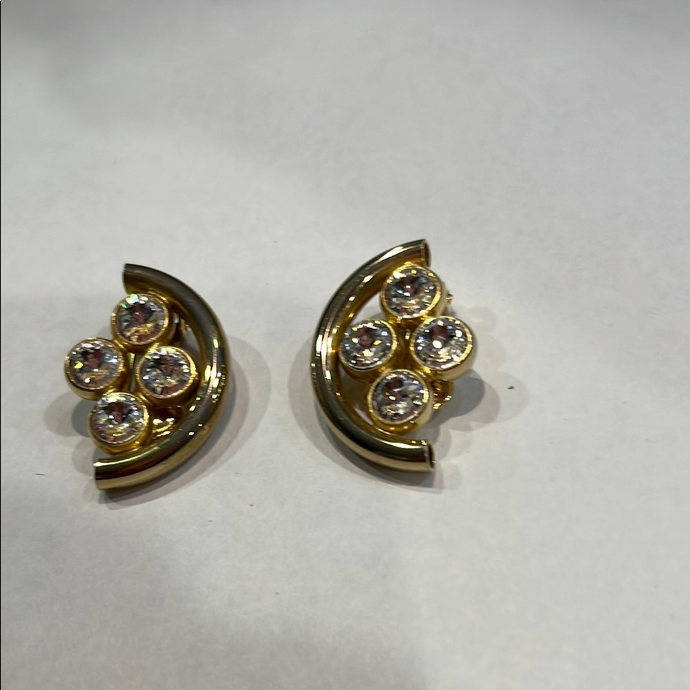 Elegant Gold and Silver Earrings.